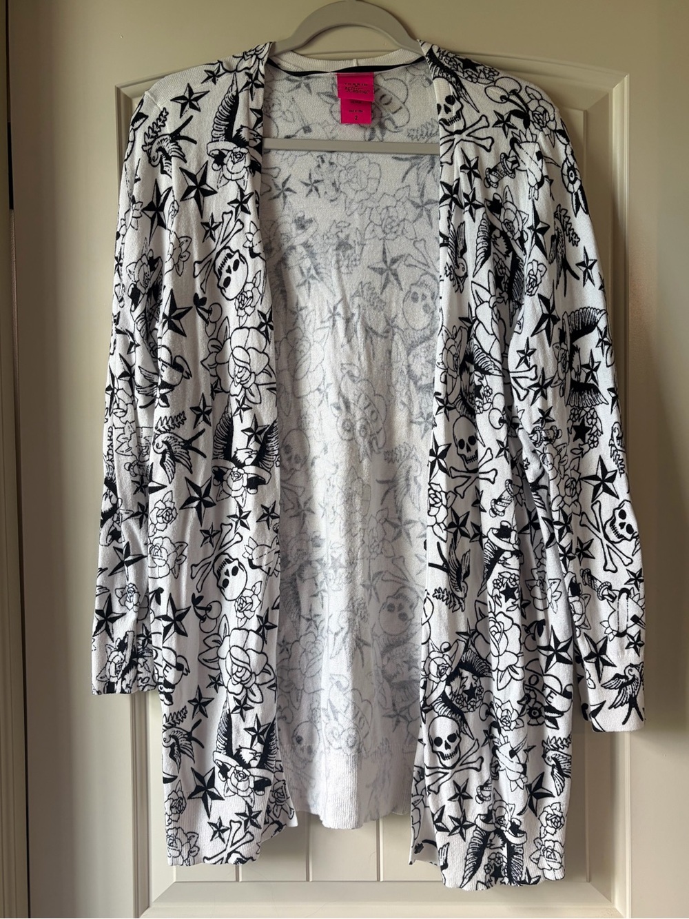 Torrid x Betsey Johnson Tattoo Flash Boyfriend Cardigan